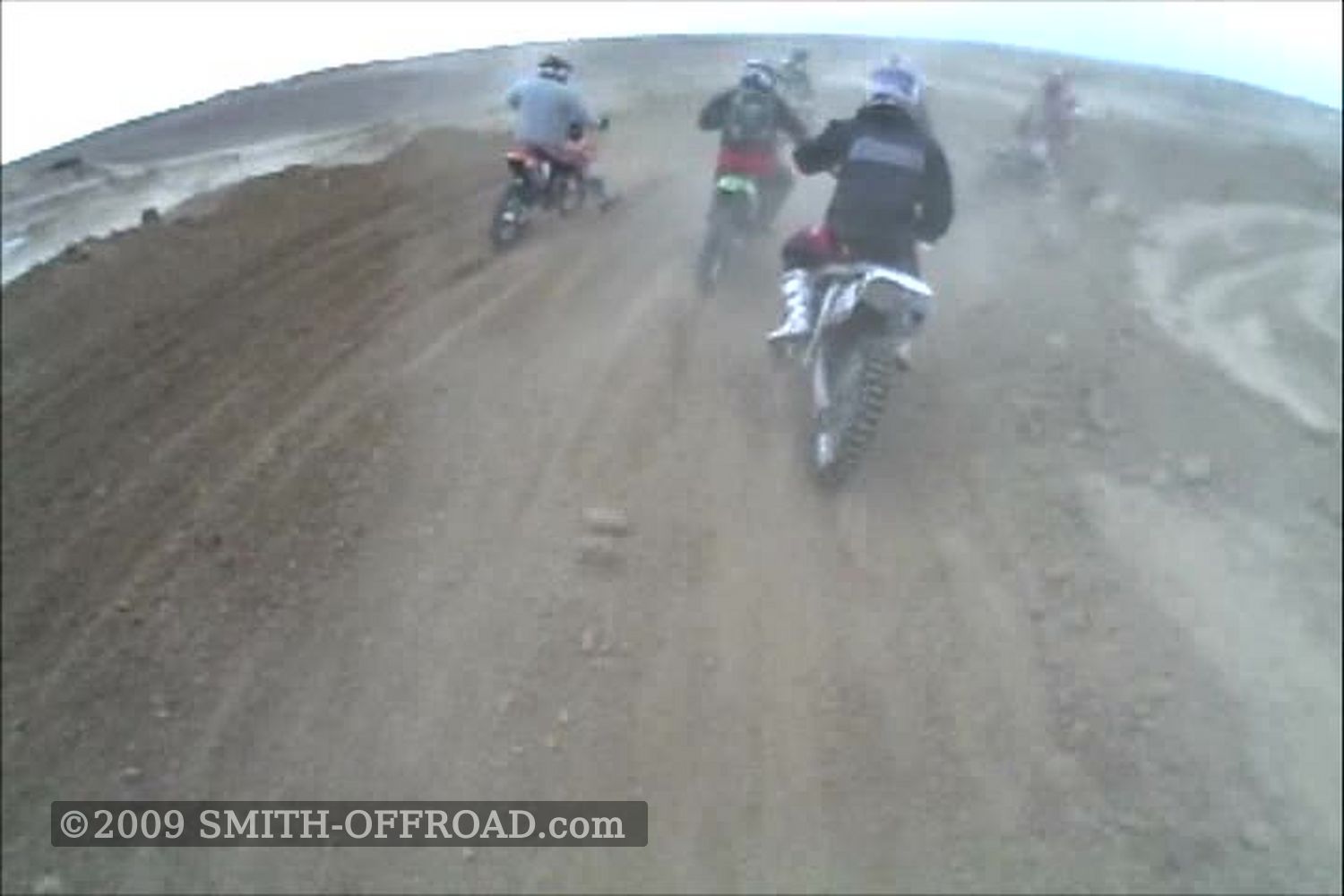 Crash sequence from the second turn of the Novice Class start, VDR Hare Scramble in Berthoud CO, Jan 2009
, photo 